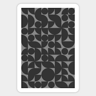 Dark Colored Geometric Pattern - Shapes #8 Sticker